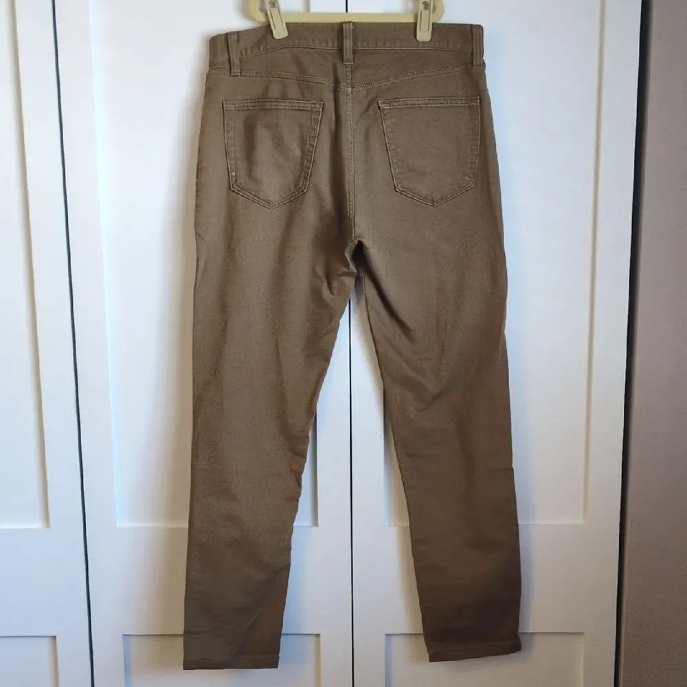 Banana Republic Traveler Pants Light Toffee Athletic Taper Fit 32x30